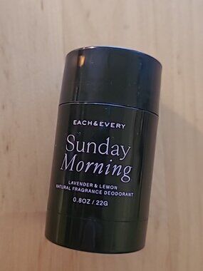 EACH & EVERY Sunday Morning Lavender Lemon Natural Deodorant Mini Travel Size